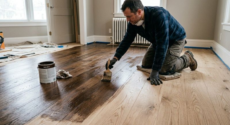 Hardwood Floor Staining in Kansas City, KS
