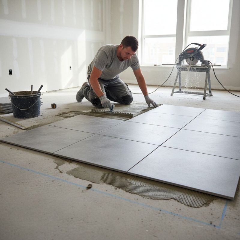 Mosaic Tile Floor Installation in Longmont, CO