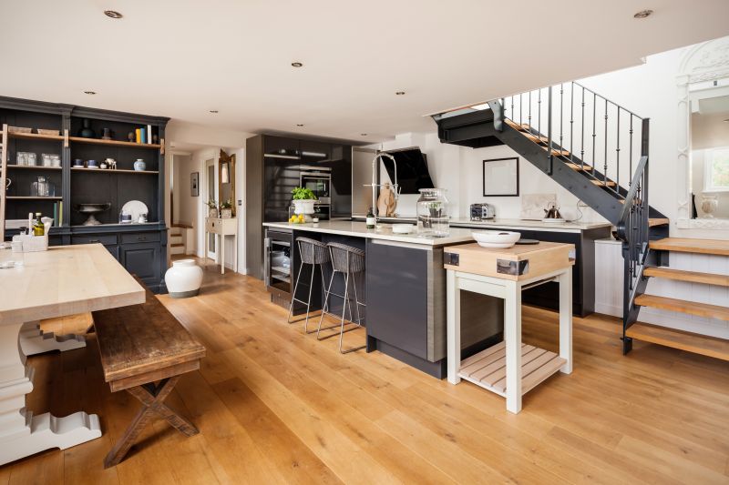 Modern Hardwood Flooring in Kitchen